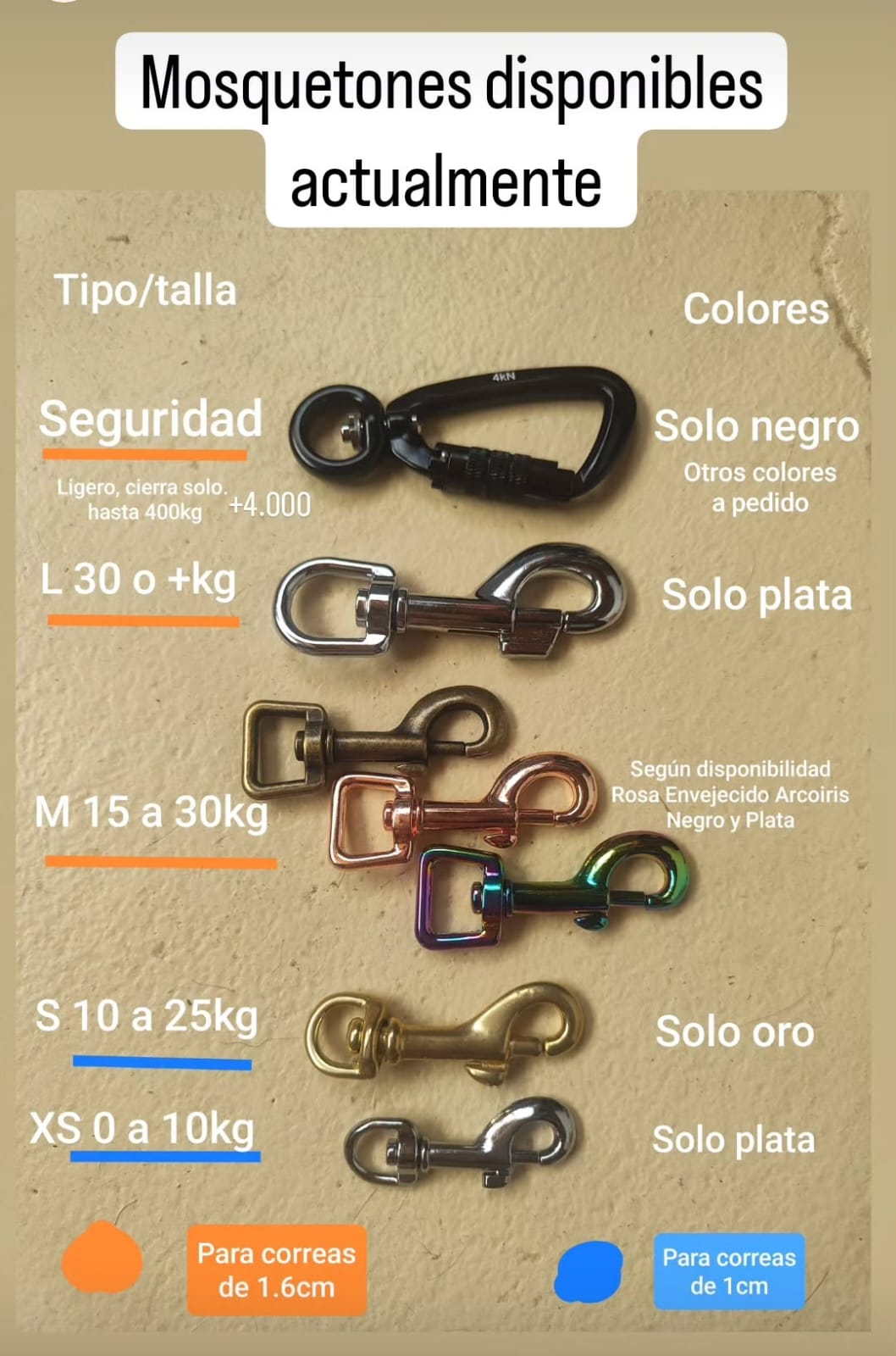 Correa de biothane lisa - 1cm de ancho - Imagen 4